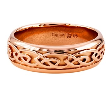 9ct Rose Gold Clogau Wedding Ring Size Z